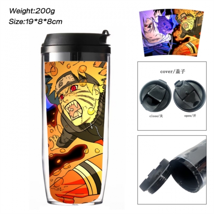 Naruto Anime double-layer insulated water bottle and cup 350ML