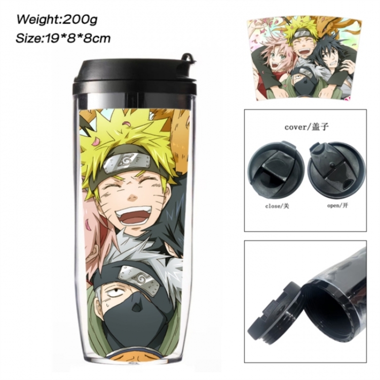 Naruto Anime double-layer insulated water bottle and cup 350ML