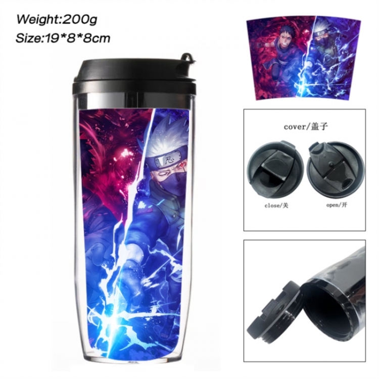 Naruto Anime double-layer insulated water bottle and cup 350ML