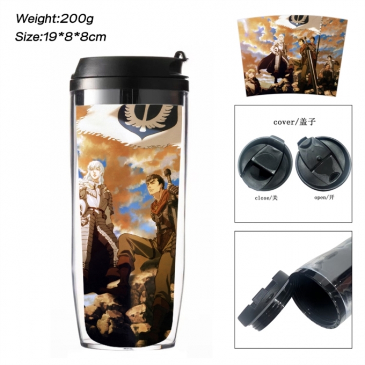 Berserk Anime double-layer insulated water bottle and cup 350ML