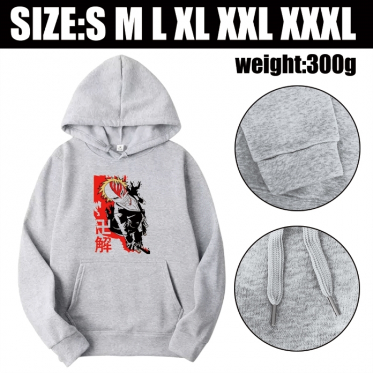Bleach Anime printed hooded sweatshirt top from S to 3XL