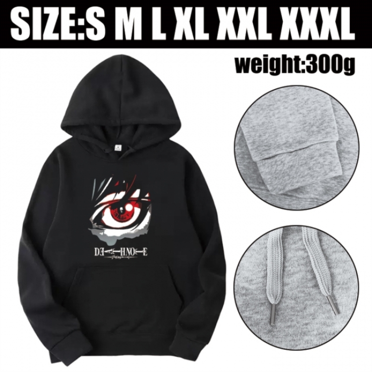 Death note Anime printed hooded sweatshirt top from S to 3XL