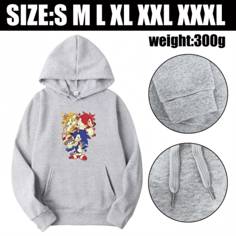 Sonic The Hedgehog Anime printed hooded sweatshirt top from S to 3XL