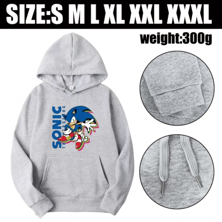 Sonic The Hedgehog Anime printed hooded sweatshirt top from S to 3XL