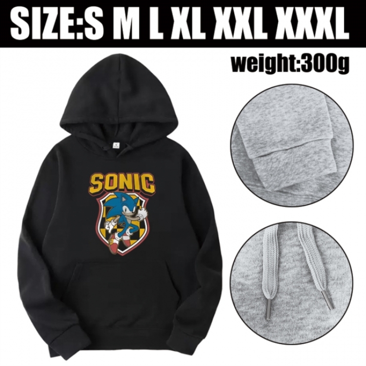 Sonic The Hedgehog Anime printed hooded sweatshirt top from S to 3XL