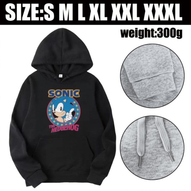 Sonic The Hedgehog Anime printed hooded sweatshirt top from S to 3XL