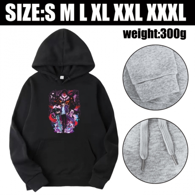 Solo Leveling:Arise Anime printed hooded sweatshirt top from S to 3XL