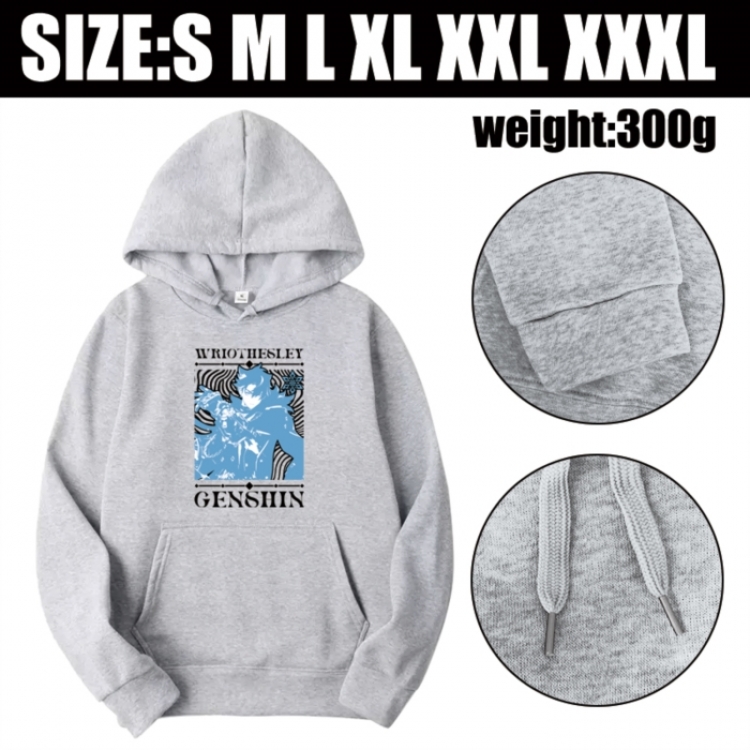 Genshin Impact Anime printed hooded sweatshirt top from S to 3XL