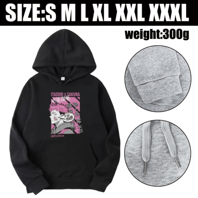 Jujutsu Kaisen Anime printed hooded sweatshirt top from S to 3XL
