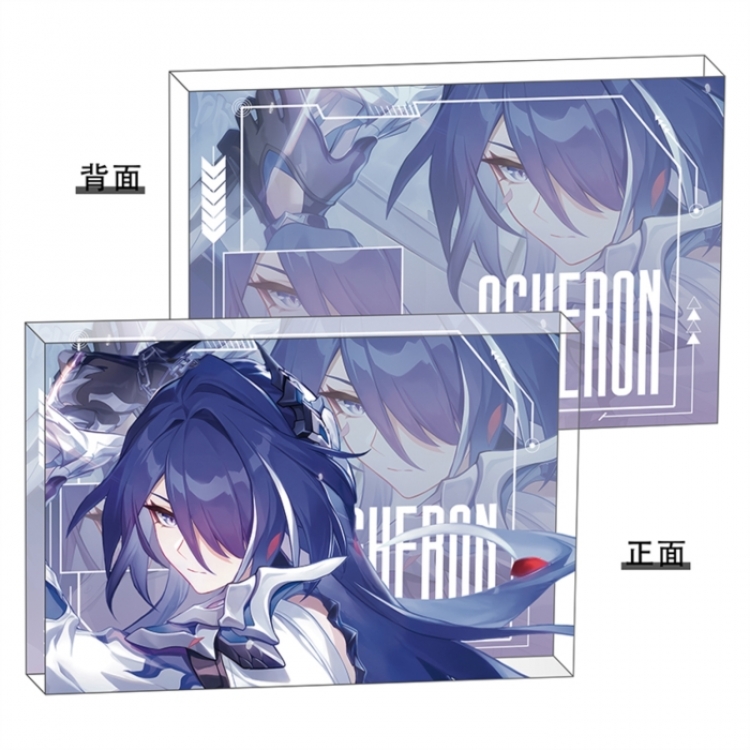 Honkai：Star Rail Anime game acrylic card brick desktop decoration 8X12X1.2cm
