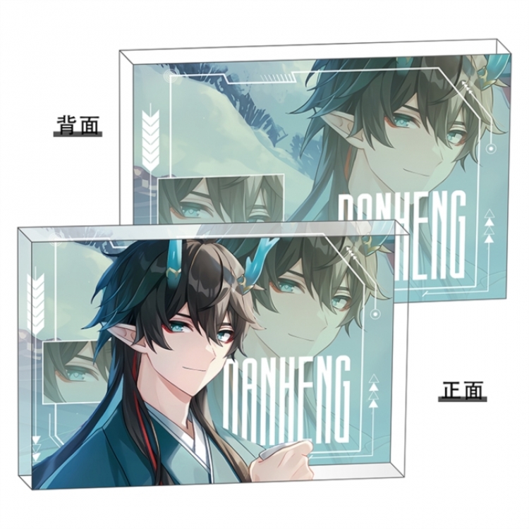 Honkai：Star Rail Anime game acrylic card brick desktop decoration 8X12X1.2cm