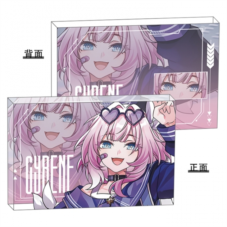 Honkai：Star Rail Anime game acrylic card brick desktop decoration 8X12X1.2cm