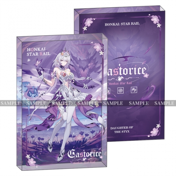 Honkai：Star Rail Anime game acrylic card brick desktop decoration 8X12X1.2cm