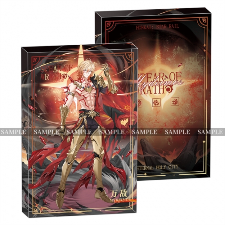 Honkai：Star Rail Anime game acrylic card brick desktop decoration 8X12X1.2cm