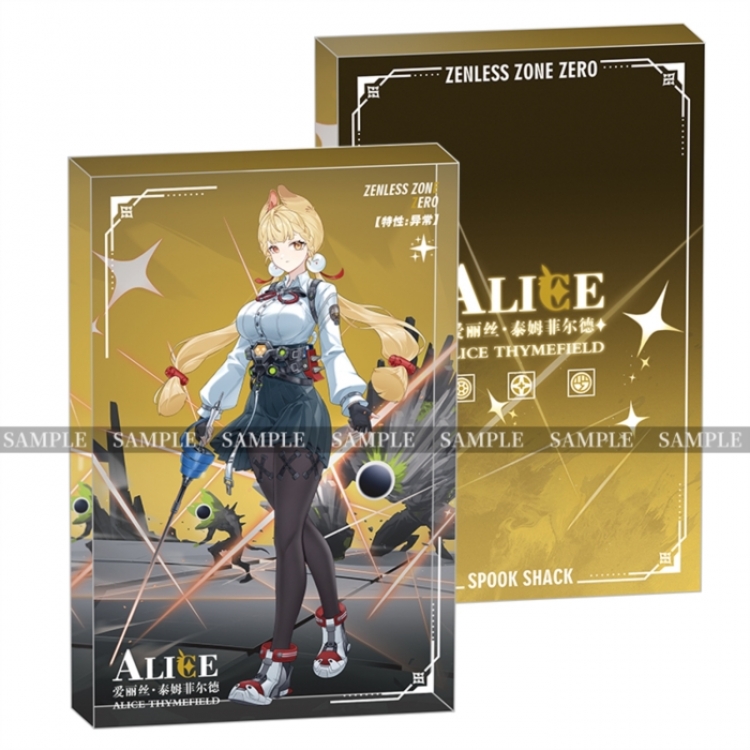 Zenless Zone Zero Anime game acrylic card brick desktop decoration 8X12X1.2cm