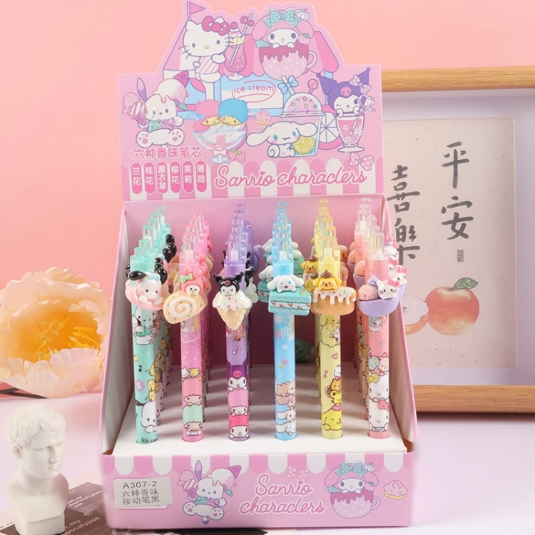 Sanrio Resin patch blind box pen for student exam black neutral pen 0.5mm a set of 36