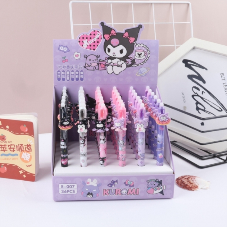 Sanrio  Resin patch blind box pen for student exam black neutral pen 0.5mm a set of 36