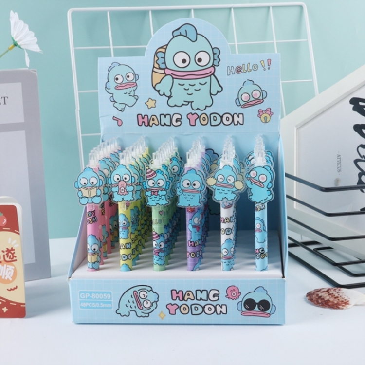 Patch style cartoon anime box with black neutral pen a set of 48