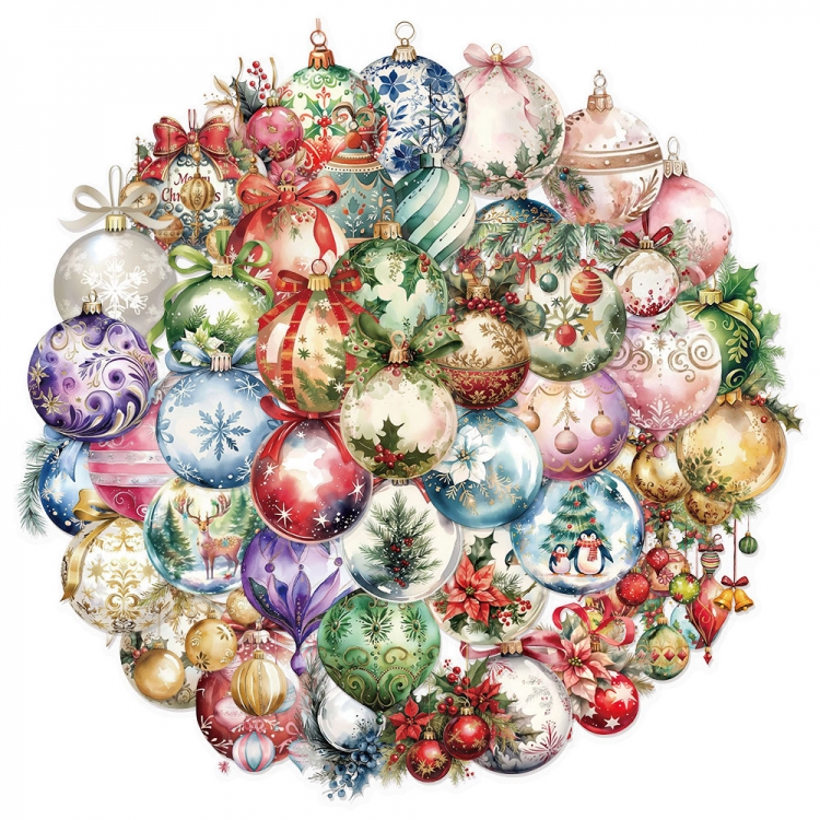 Christmas Doodle stickers Waterproof stickers a set of 50 price for 5 sets