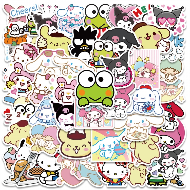 Sanrio Doodle stickers Waterproof stickers a set of 50 price for 5 sets