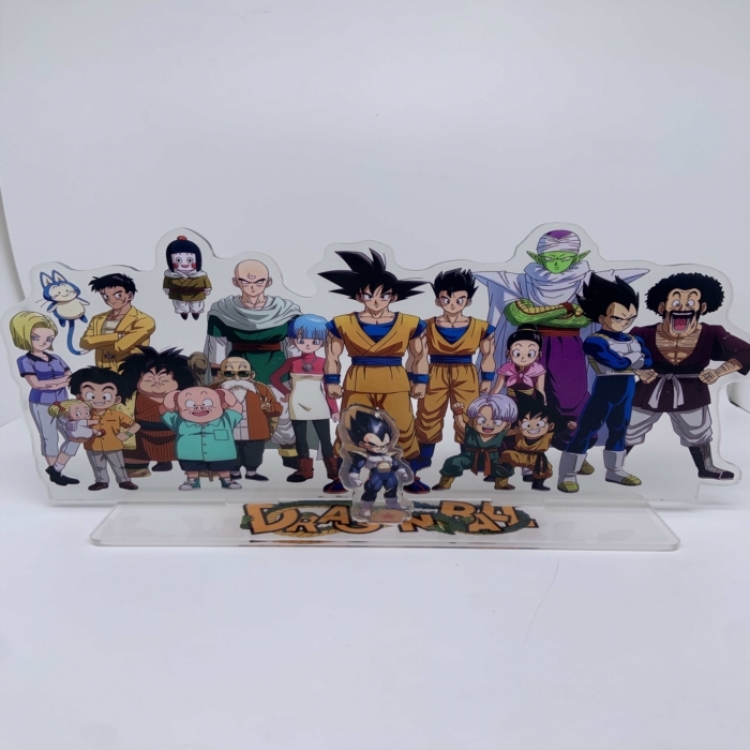 DRAGON BALL  Anime Laser Acrylic Humanoid  keychain big Standing Plates 15.8cm