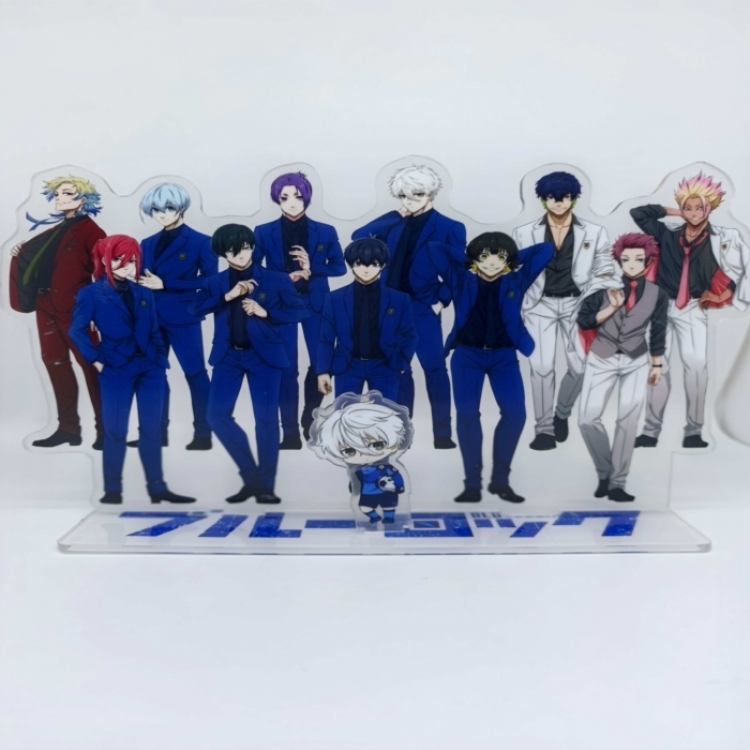 BLUE LOCK Anime Laser Acrylic Humanoid  keychain big Standing Plates 15.8cm