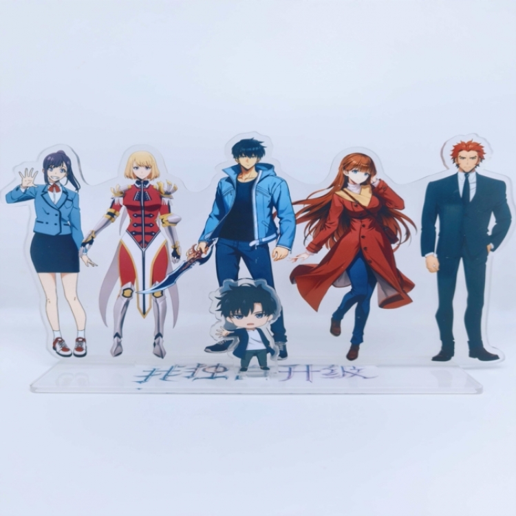 Solo Leveling:Arise  Anime Laser Acrylic Humanoid  keychain big Standing Plates 15.8cm