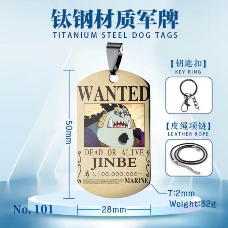 One Piece Anime peripheral titanium steel pendant necklace pendant price for 5 pcs