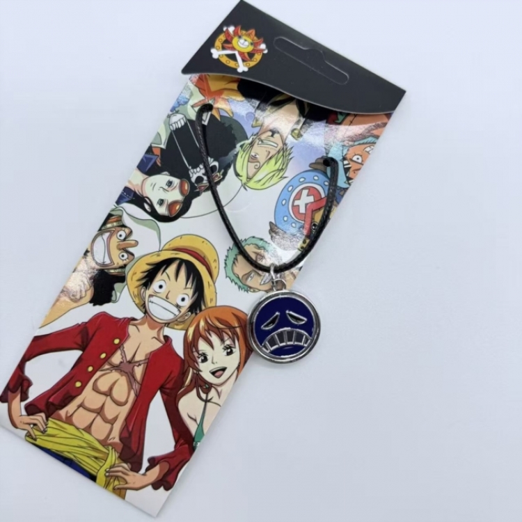 One Piece Anime peripheral leather rope necklace pendant jewelry price for 5 pcs