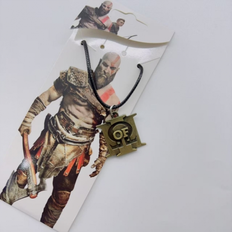 God of War Anime peripheral leather rope necklace pendant jewelry price for 5 pcs