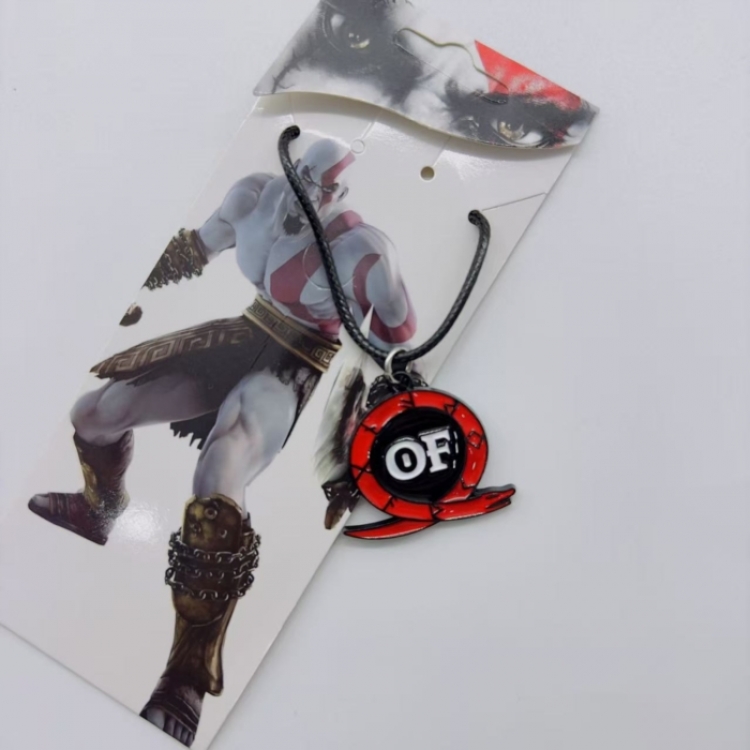 God of War Anime peripheral leather rope necklace pendant jewelry price for 5 pcs
