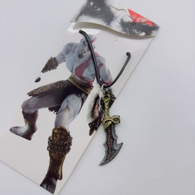 God of War Anime peripheral leather rope necklace pendant jewelry price for 5 pcs
