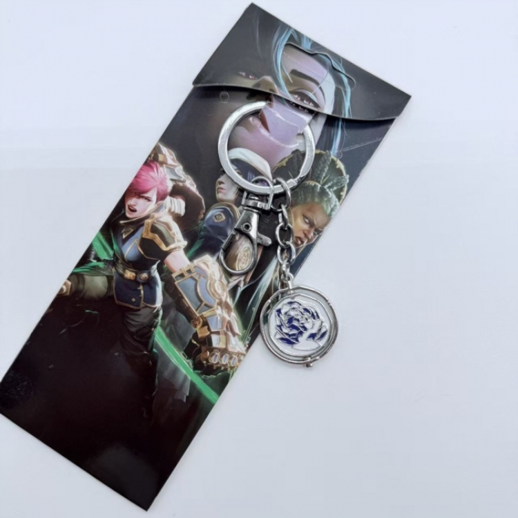 League of Legends Animation metal keychain pendant price for 5 pcs