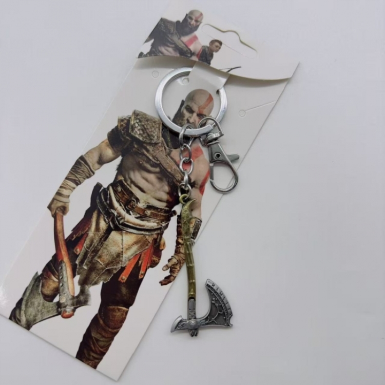God of War Animation metal keychain pendant price for 5 pcs