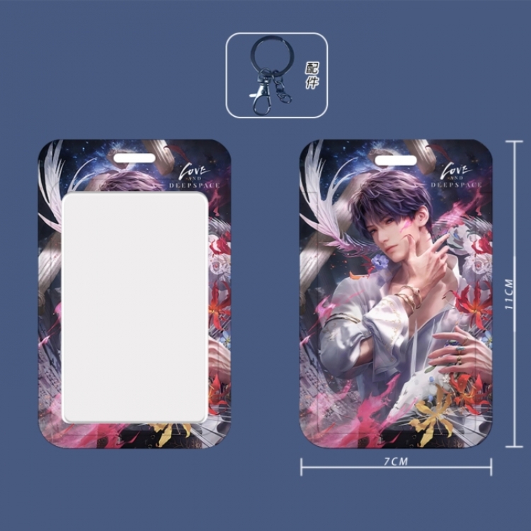 Love and Deepspace 3D embossed hard shell card holder badge keychain price for 5 pcs