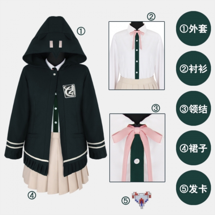 Nanami Chiaki  Anime peripheral cosplay clothing jacket shirt skirt set from XS to 2XL