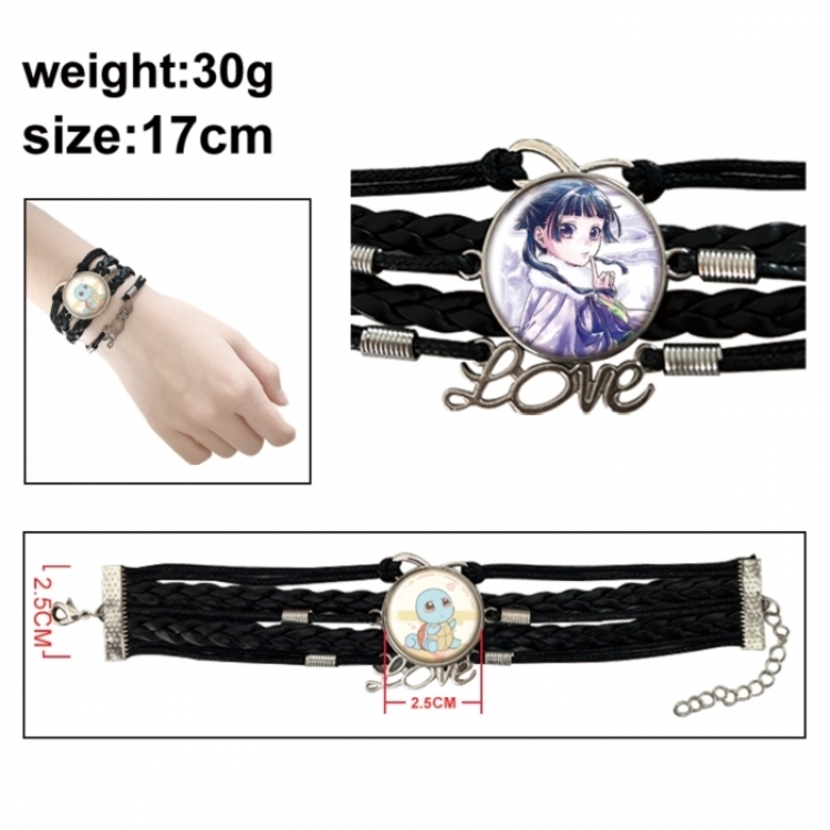 The Apothecary Diaries Anime bracelet multi-layer leather gemstone bracelet  price for 5 pcs