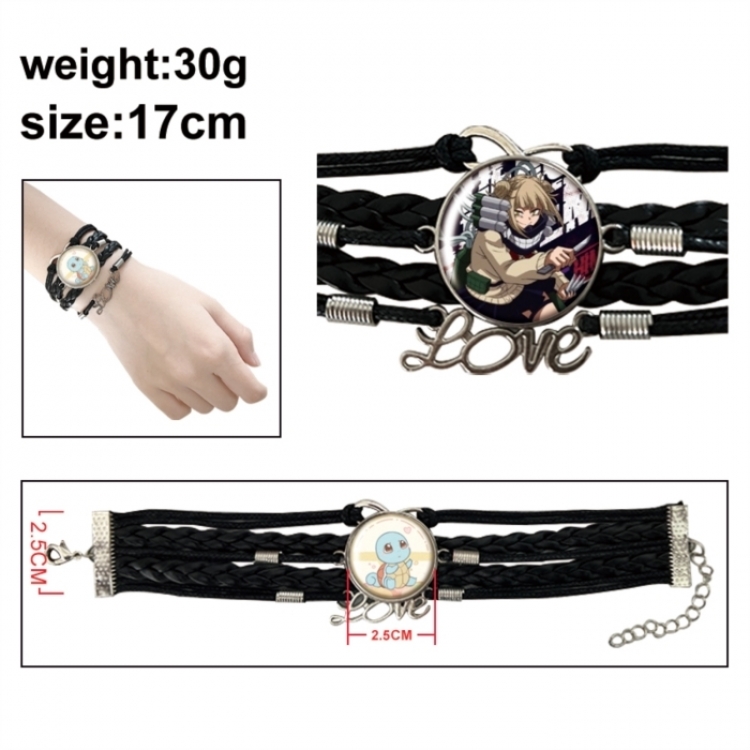 My Hero Academia Anime bracelet multi-layer leather gemstone bracelet price for 5 pcs