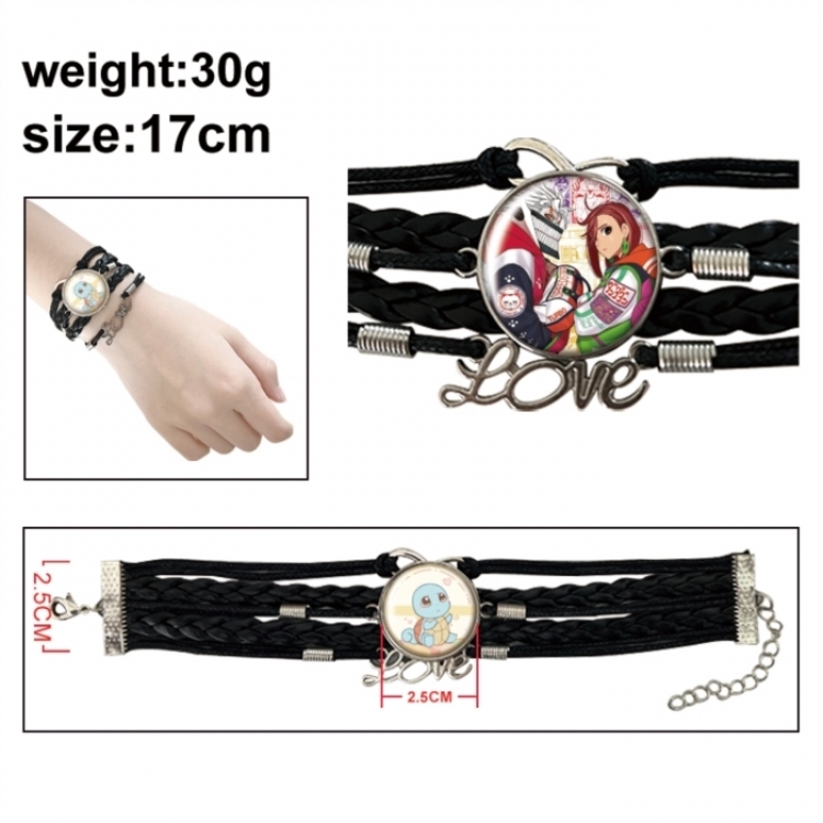 DANDADAN Anime bracelet multi-layer leather gemstone bracelet price for 5 pcs