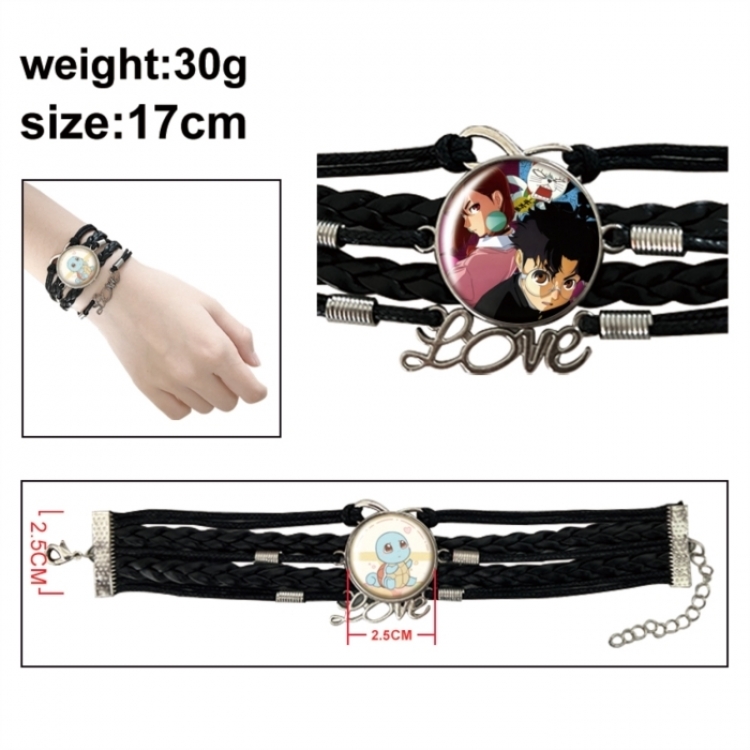 DANDADAN Anime bracelet multi-layer leather gemstone bracelet price for 5 pcs