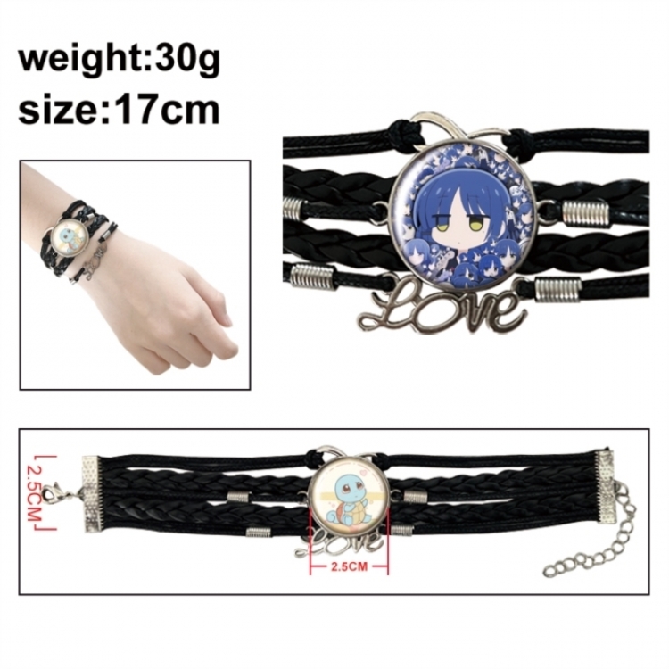 BOCCHI THE ROCK! Anime bracelet multi-layer leather gemstone bracelet price for 5 pcs