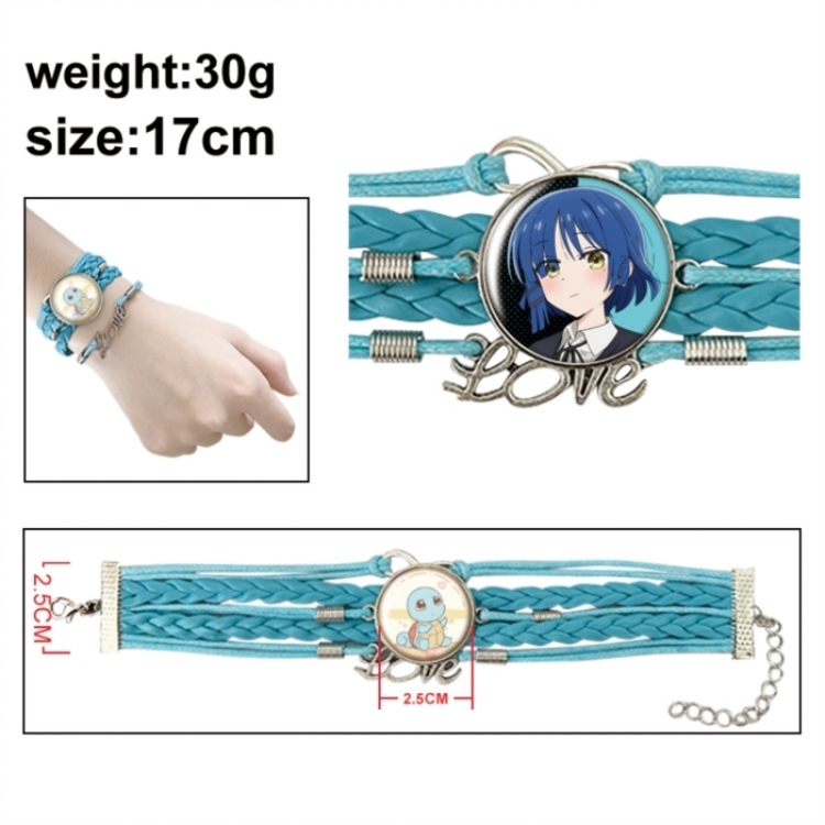 BOCCHI THE ROCK! Anime bracelet multi-layer leather gemstone bracelet price for 5 pcs