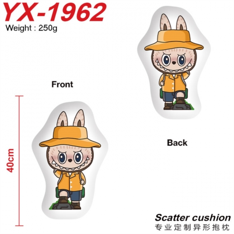 Labubu Anime Alien Double sided Printed Pillow 40cm