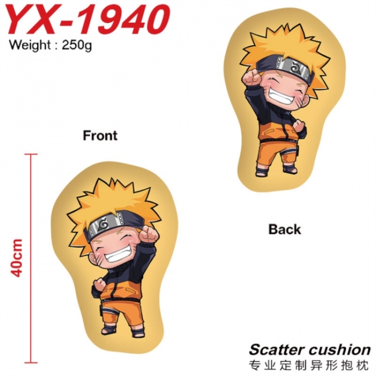Naruto Anime Alien Double sided Printed Pillow 40cm