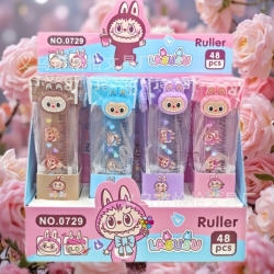 Labubu Cartoon soft rubber rul...