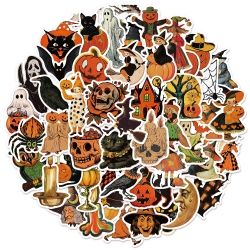 Halloween Doodle stickers Wate...