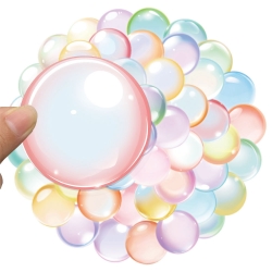 Colorful bubbles Doodle sticke...