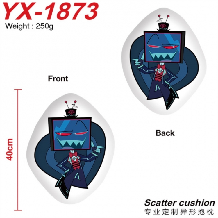 Hazbin Hotel Anime Alien Double sided Printed Pillow 40cm