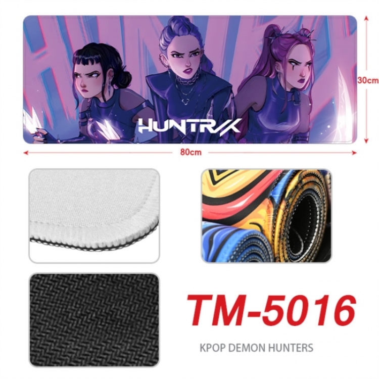 K-Pop Demon Hunters Anime peripheral lock edge mouse pad 90X40cm