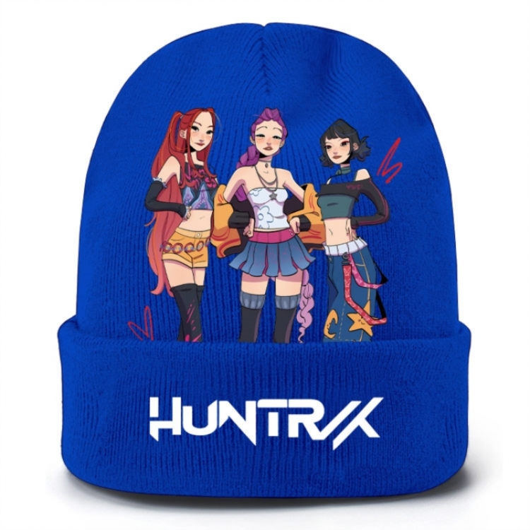 K-Pop Demon Hunters Anime peripheral colorful knitted hat